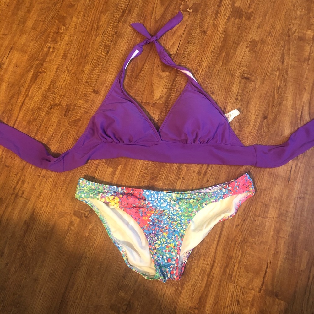 Purple size 12 multi two piece